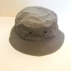 100% Cotton Gray Bucket Hat Newhattan